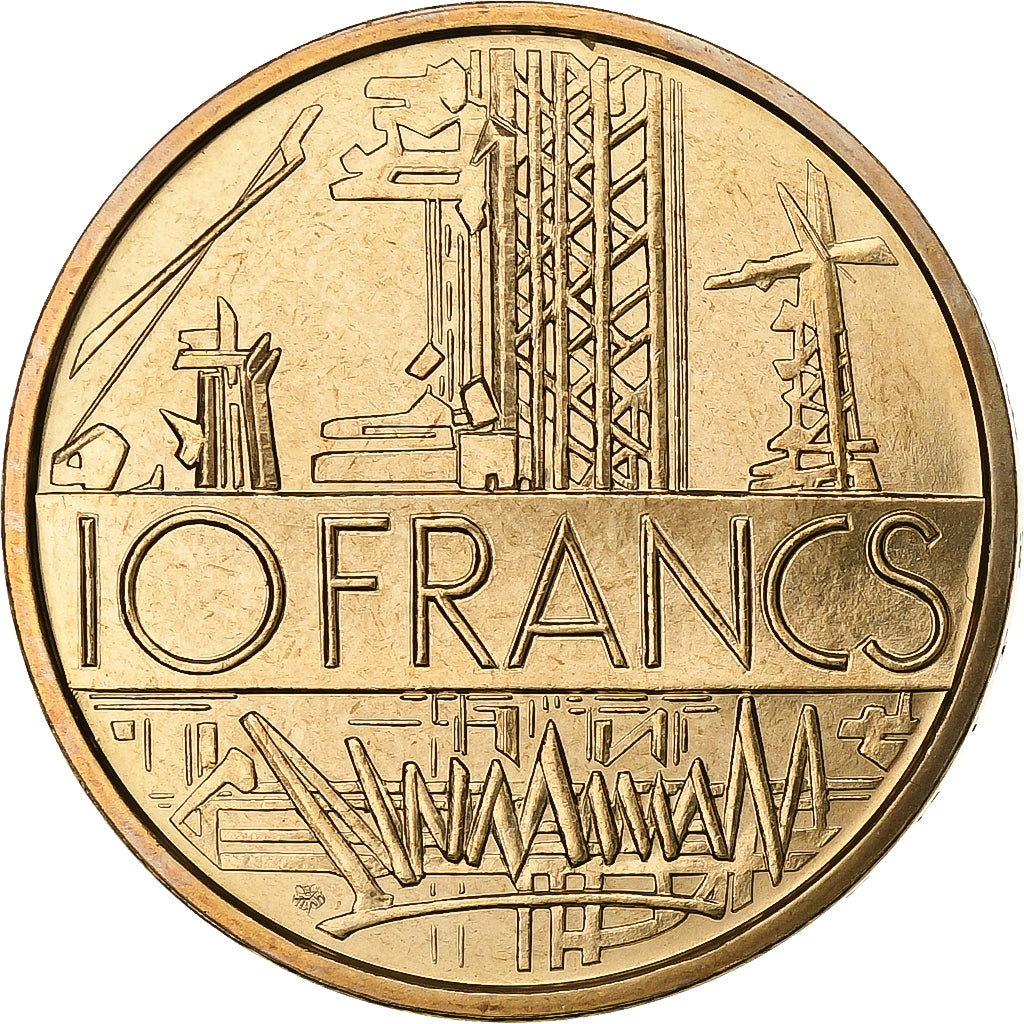 France, 10 Francs, Mathieu, 1976, Paris, série FDC, Tranche B, Cupro-nickel