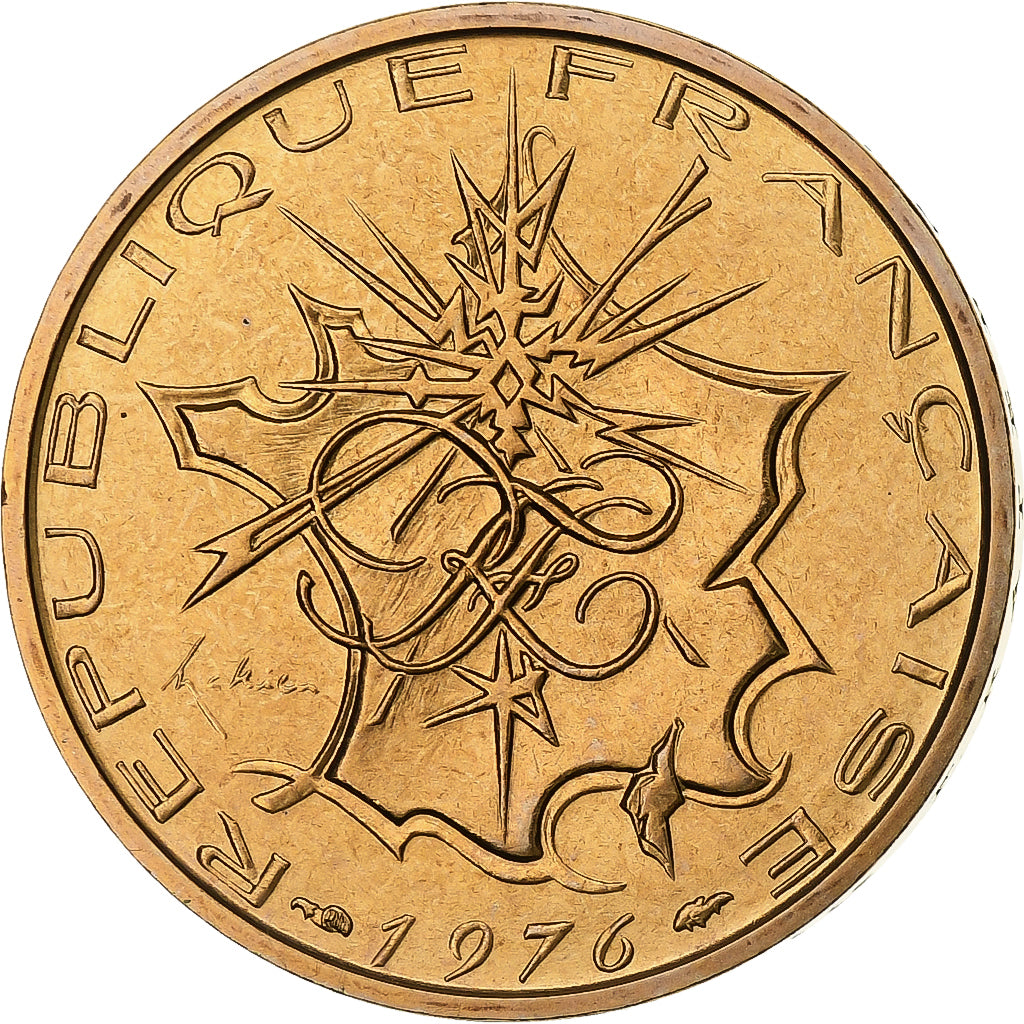 Francja, 10 Francs, Mathieu, 1976, Paris, série FDC, Tranche A, Miedzionikiel