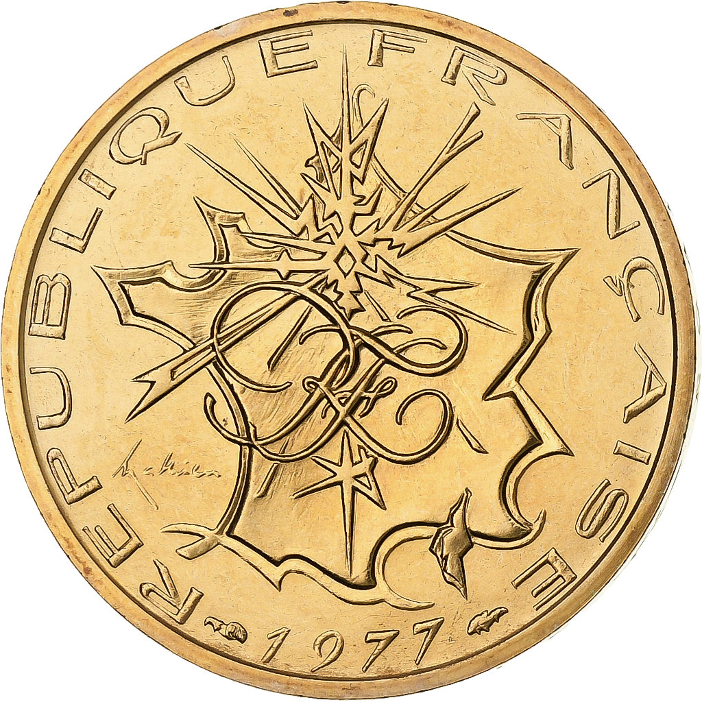 Francia, 10 Francs, Mathieu, 1977, Monnaie de Paris, série FDC, Tranche A