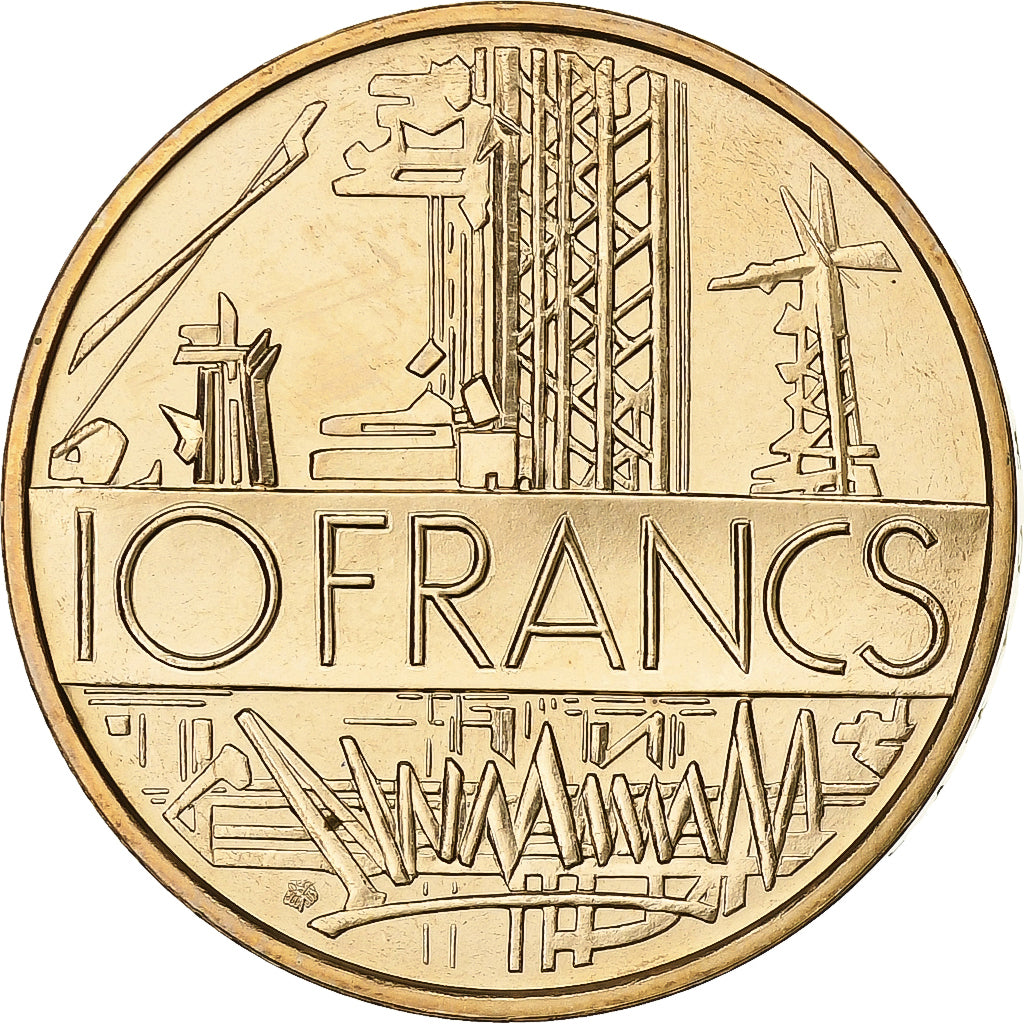 Francia, 10 Francs, Mathieu, 1977, Monnaie de Paris, série FDC, Tranche A
