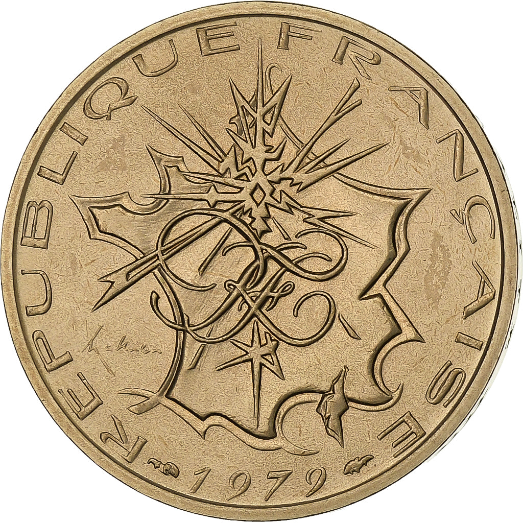 France, 10 Francs, Mathieu, 1979, FDC, tranche B, Nickel-brass, MS(65-70)