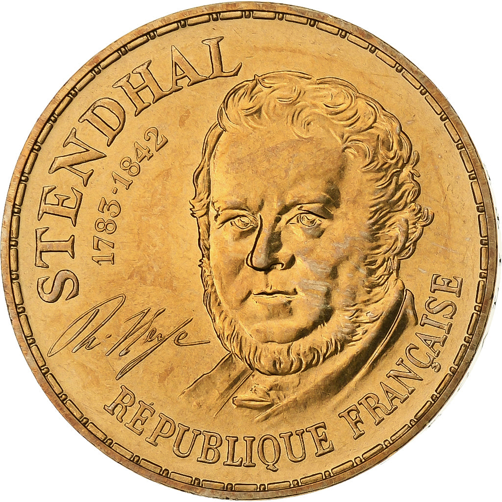 Frankreich, 10 Francs, Stendhal, 1983, Monnaie de Paris, série FDC, Tranche A