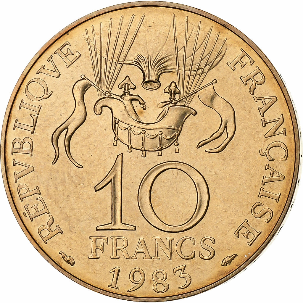 Francia, 10 Francs, La conquête, 1983, Paris, Tranche A, Nichel-bronzo, FDC
