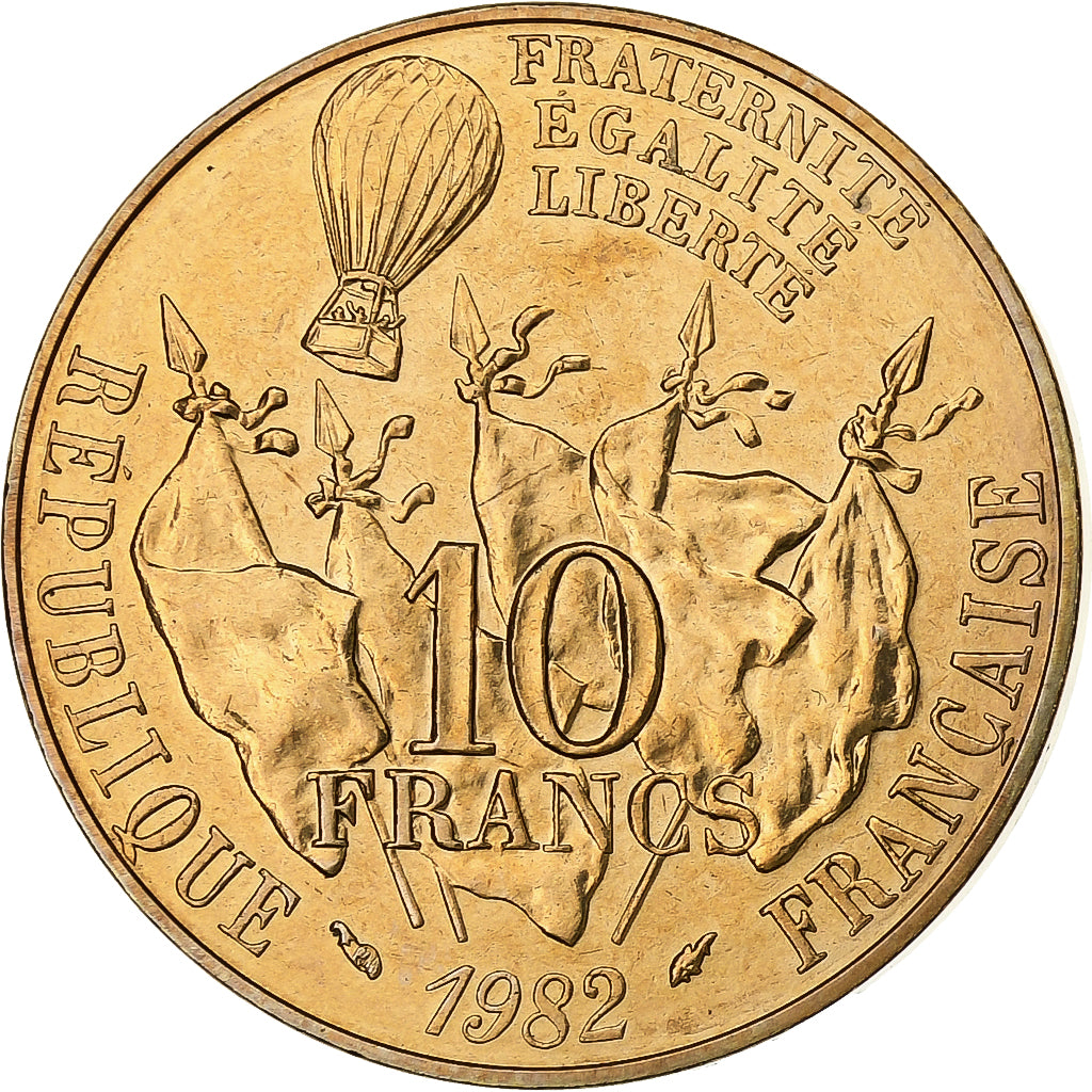Frankreich, 10 Francs, Gambetta, 1982, Monnaie de Paris, série FDC