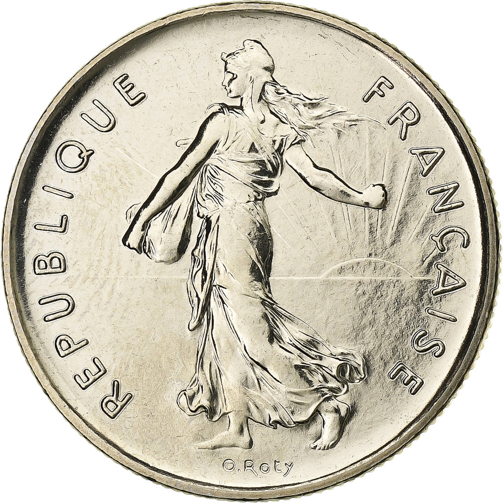 Moneta, Francia, Semeuse, 5 Francs, 1973, Paris, FDC, Nichel placcato