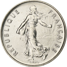 France, 5 Francs, Semeuse, 1983, Paris, FDC, Nickel Clad Copper-Nickel, FDC