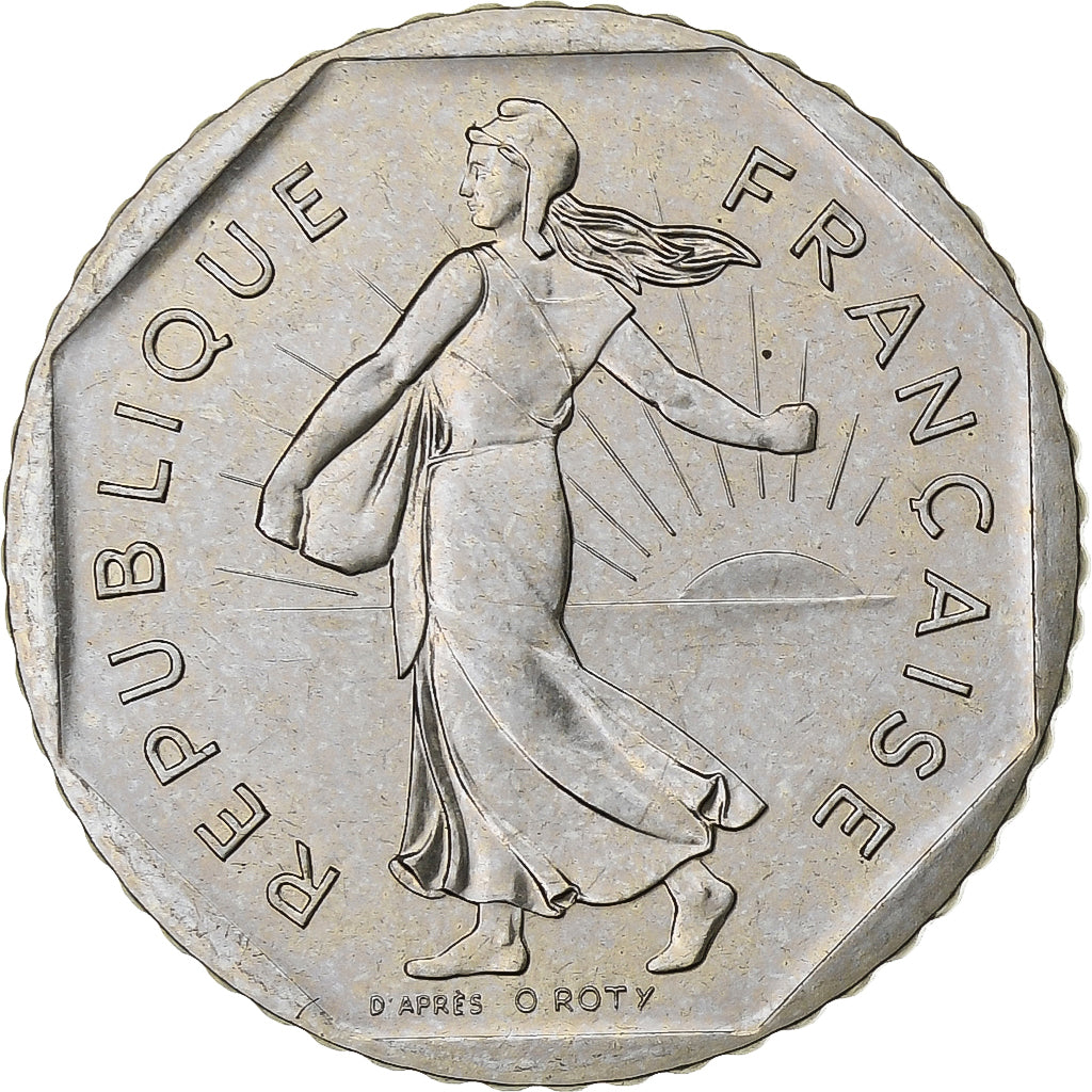 Francia, 2 Francs, Semeuse, 1979, Monnaie de Paris, série FDC, Níquel, FDC