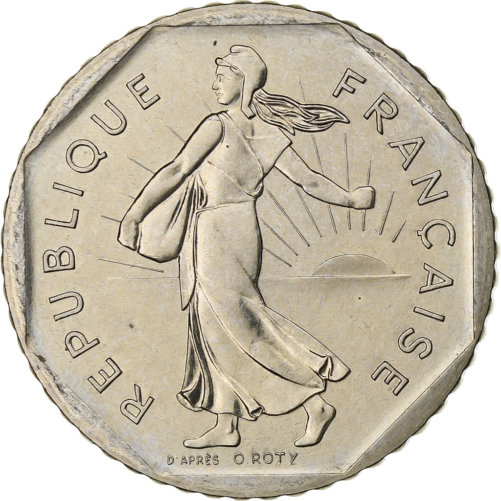 Francia, 2 Francs, Semeuse, 1979, Monnaie de Paris, série FDC, Níquel, FDC
