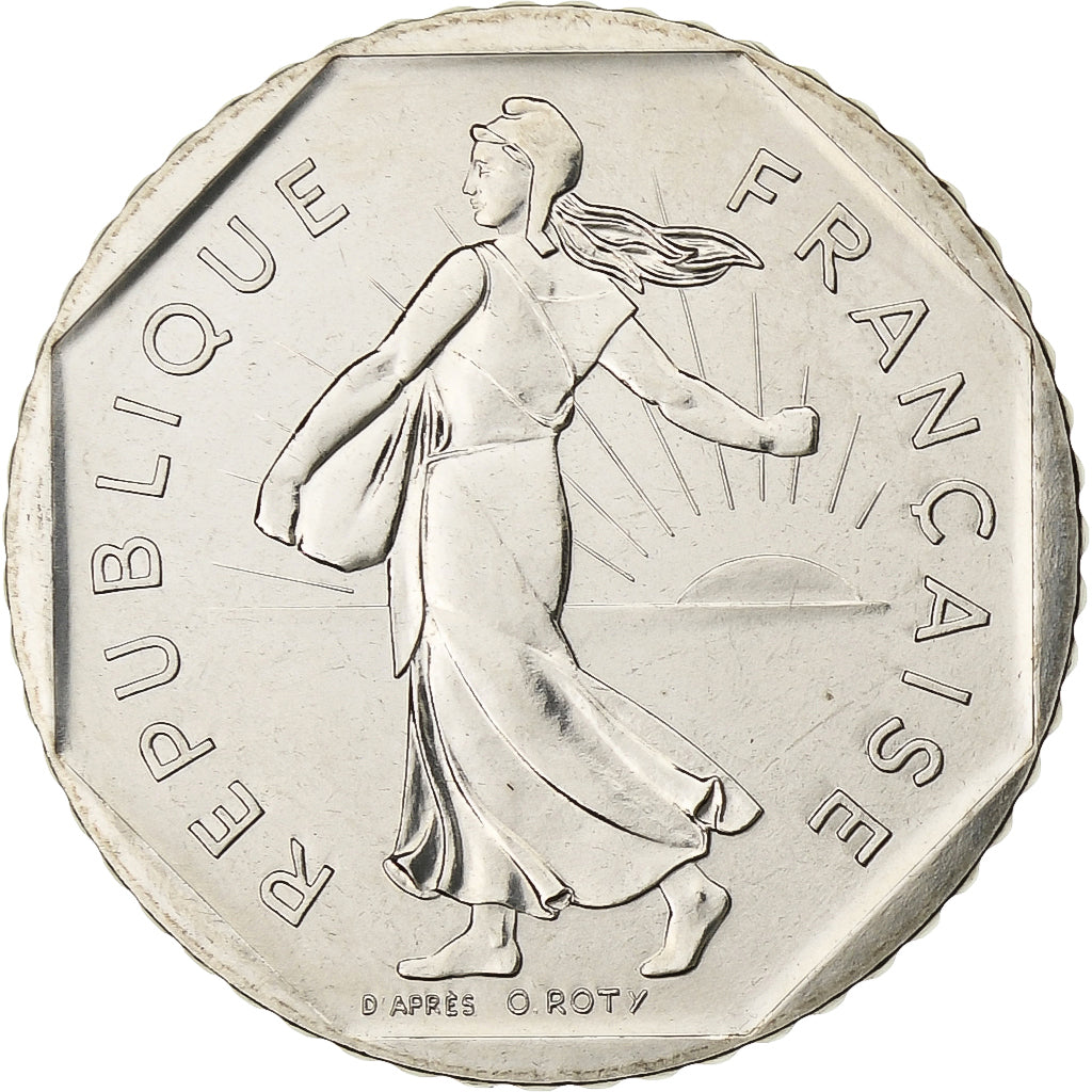 Francia, 2 Francs, Semeuse, 1980, Monnaie de Paris, série FDC, Nichel, FDC