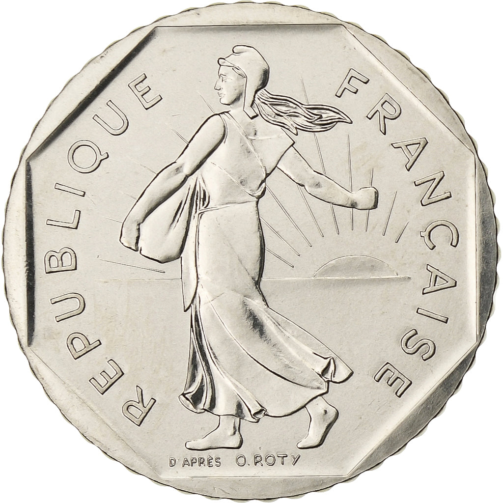 Frankrijk, 2 Francs, Semeuse, 1981, Paris, FDC, Nickel, FDC, Gadoury:547