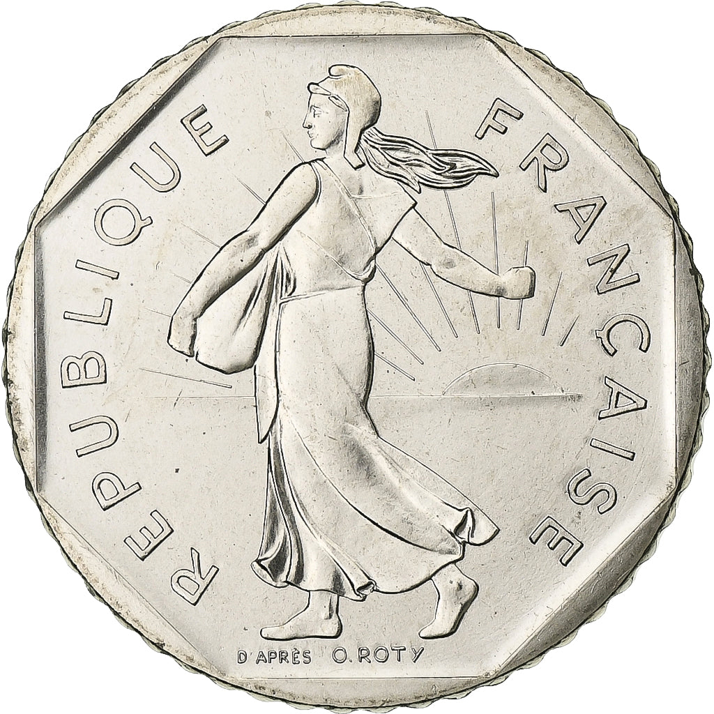 Moneta, Francja, Semeuse, 2 Francs, 1983, Paris, MS(65-70), Nikiel, KM:942.1