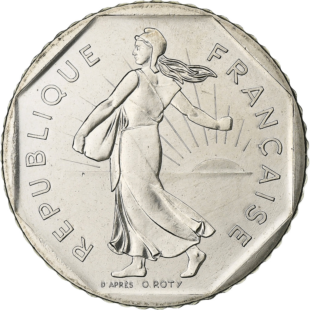 Frankrijk, 2 Francs, Semeuse, 1983, Paris, FDC, Nickel, FDC, Gadoury:547
