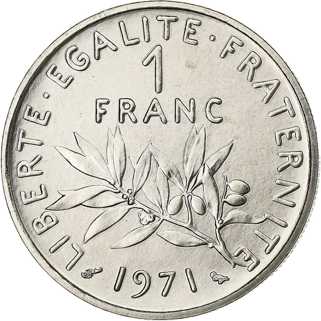 Frankreich, Franc, Semeuse, 1971, Paris, FDC, Nickel, STGL, Gadoury:474