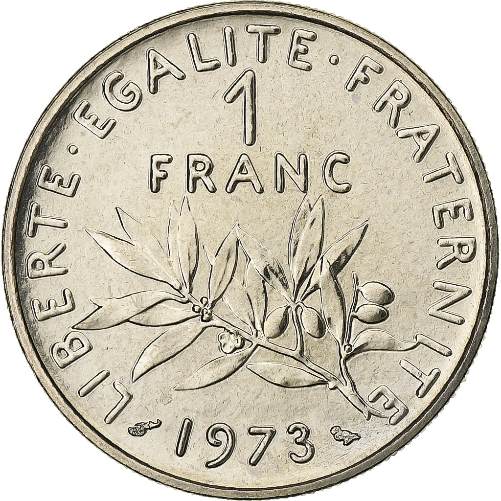 France, Franc, Semeuse, 1973, Paris, FDC, Nickel, FDC, Gadoury:474, KM:925.1