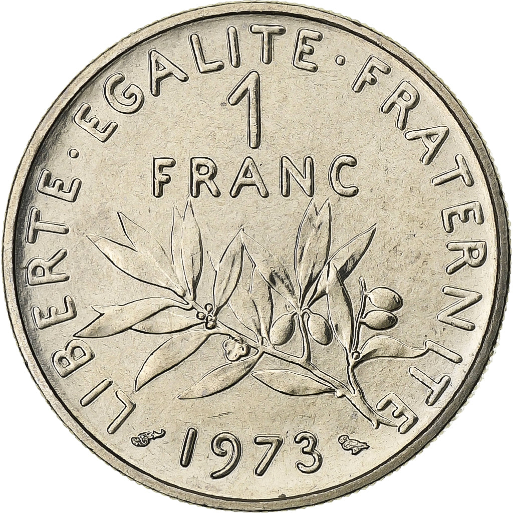 France, Franc, Semeuse, 1973, Paris, série FDC, Nickel, MS(65-70), Gadoury:474