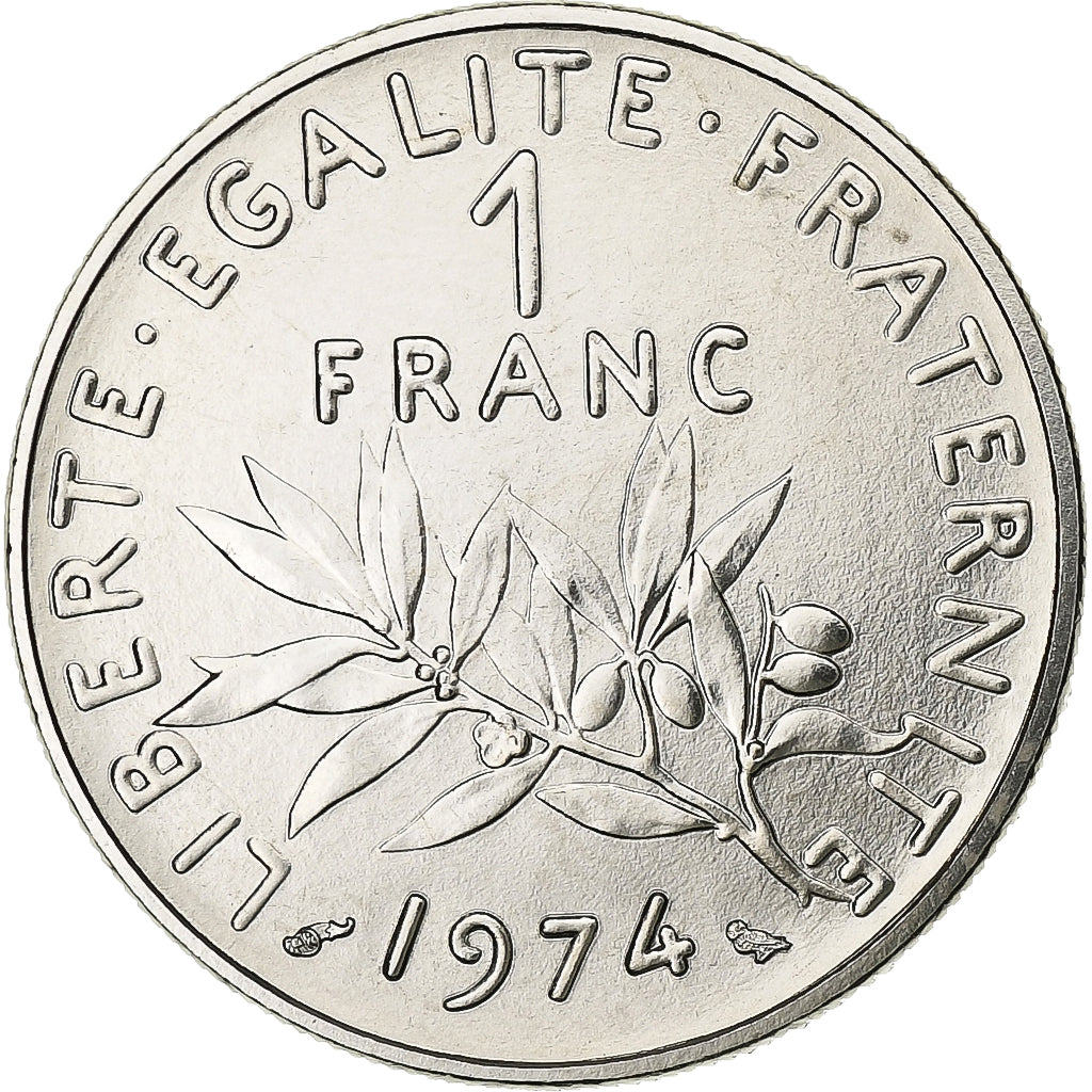 Francia, Franc, Semeuse, 1974, Monnaie de Paris, FDC, Nichel, FDC, Gadoury:474
