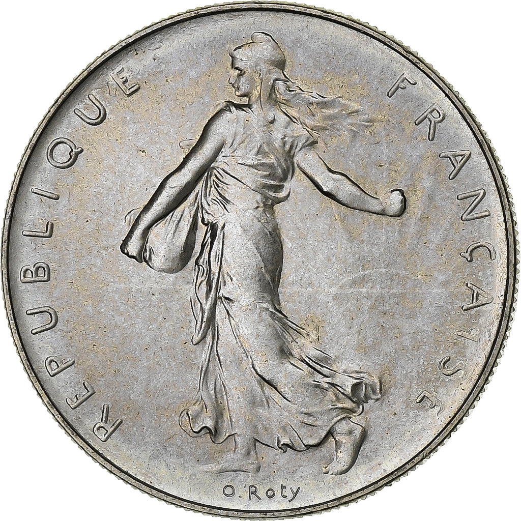 France, Franc, Semeuse, 1975, Paris, FDC, Nickel, FDC, Gadoury:474, KM:925.1