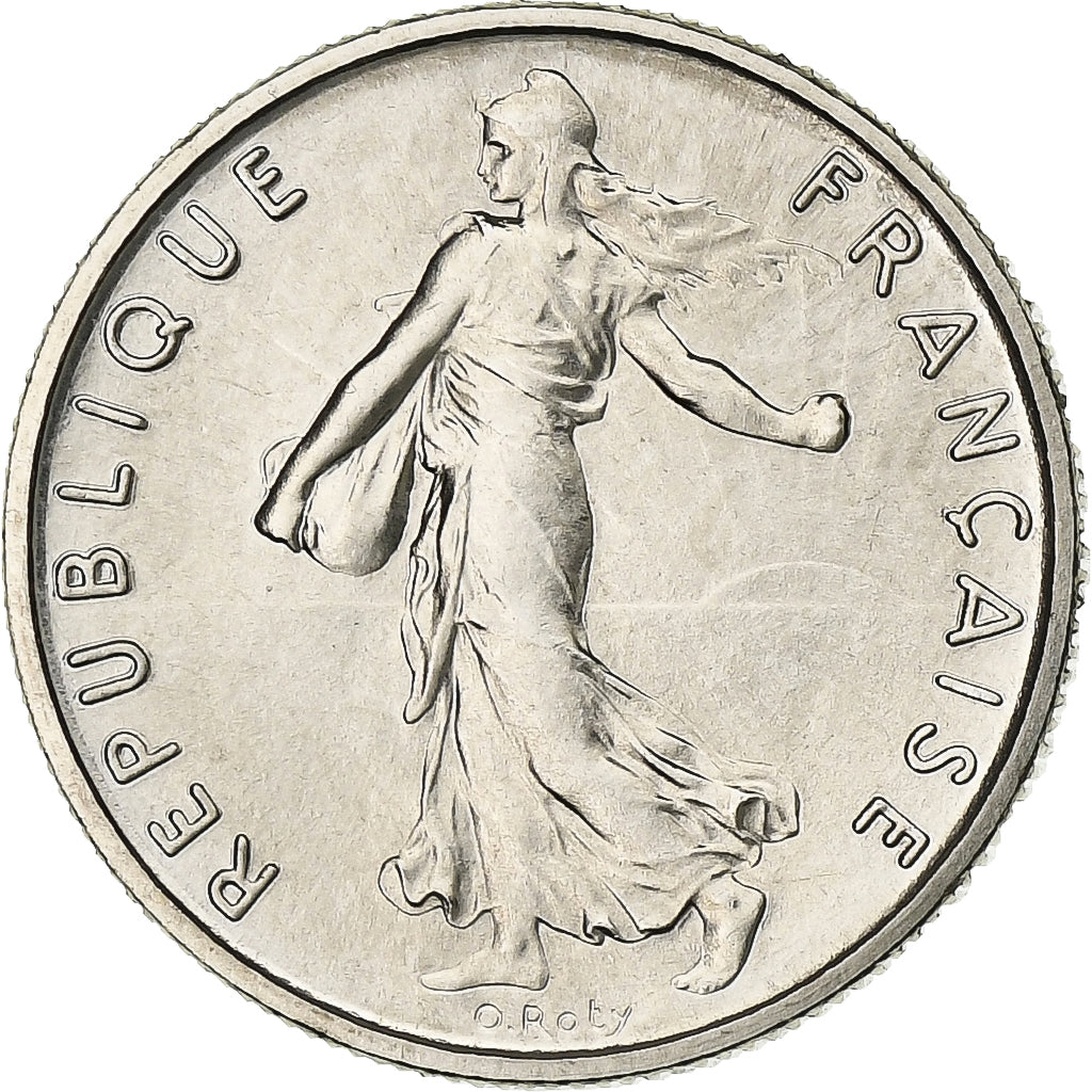 France, 1/2 Franc, Semeuse, 1969, Paris, série FDC, Nickel, MS(65-70)