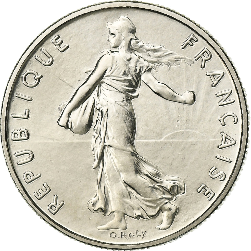 Francia, 1/2 Franc, Semeuse, 1974, Monnaie de Paris, FDC, Nichel, FDC