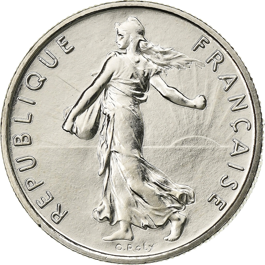 Frankreich, 1/2 Franc, Semeuse, 1971, Paris, FDC, Nickel, STGL, Gadoury:429