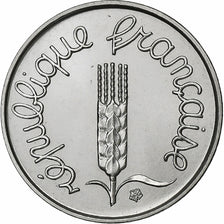 France, Centime, Épi, 1968, Paris, FDC, Stainless Steel, MS(65-70), Gadoury:91