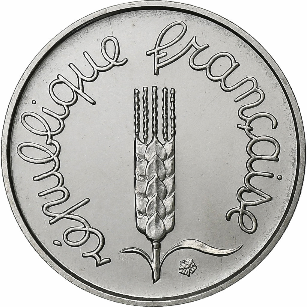 Francja, Centime, Épi, 1969, Paris, FDC, Stal nierdzewna, MS(65-70)