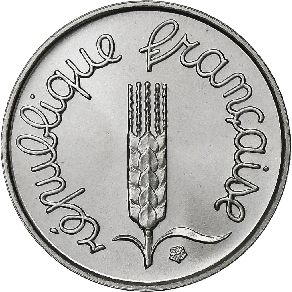 France, Centime, Épi, 1969, Paris, série FDC, Stainless Steel, MS(65-70)