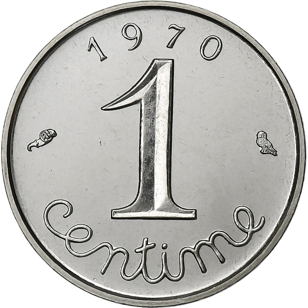 Moneta, Francia, Épi, Centime, 1970, Paris, FDC, Acciaio inossidabile, KM:928