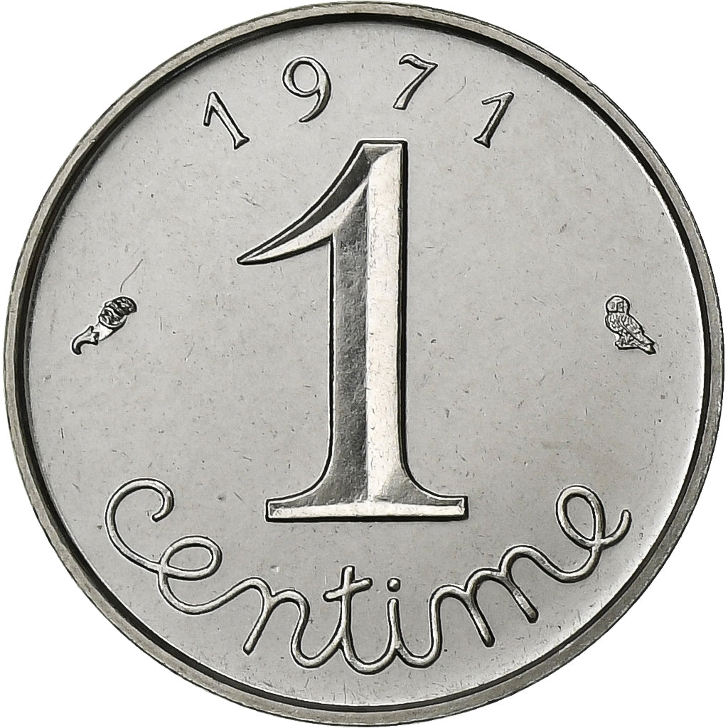 Francia, Centime, Épi, 1971, Paris, FDC, Acciaio inossidabile, FDC, Gadoury:91
