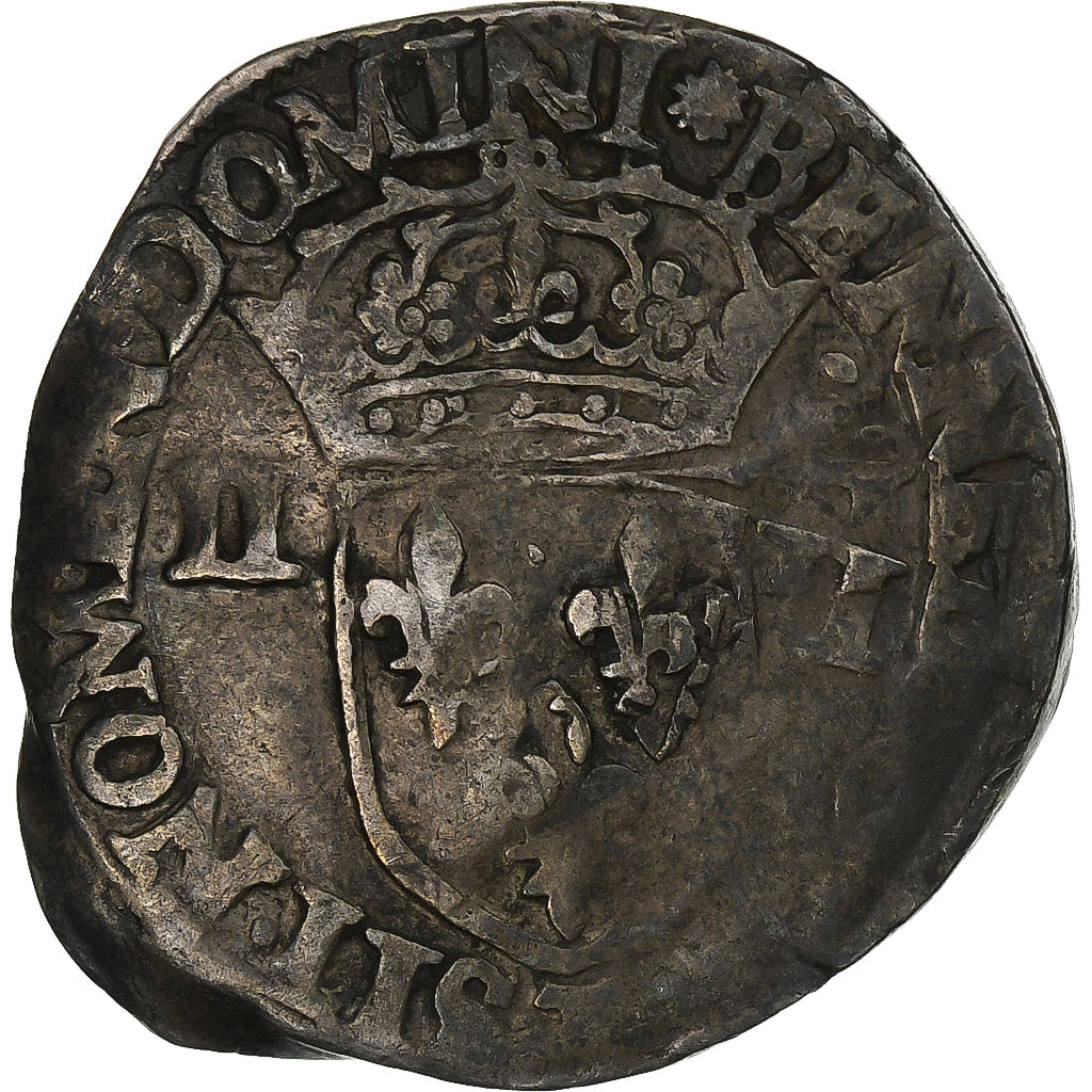 Francia, Henri III, 1/4 Ecu, Uncertain date, Nantes, Argento, MB