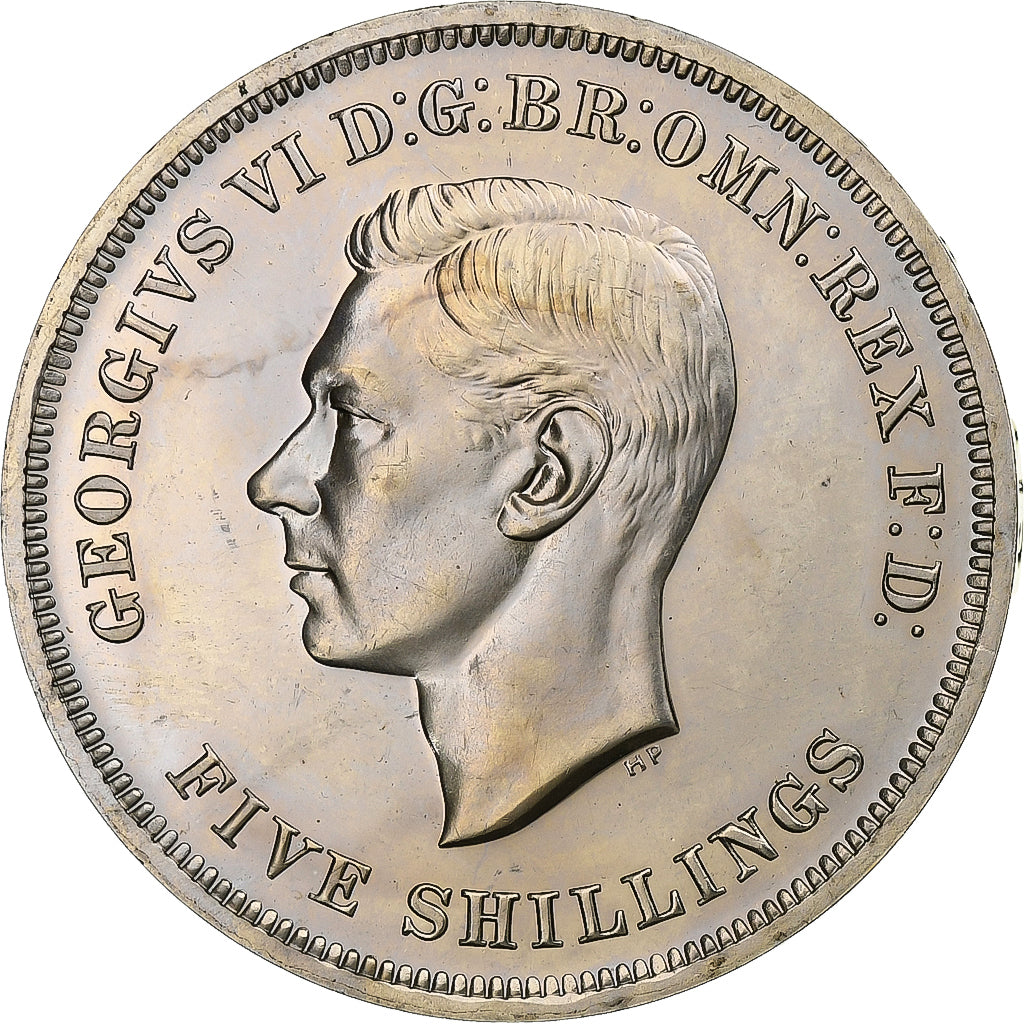 Grã-Bretanha, George VI, 5 Shillings, 1951, London, Cobre-níquel, MS(60-62)
