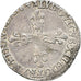 Francia, Louis XIII, 1/4 Ecu, 1642, Bordeaux, Plata, MBC, Gadoury:27
