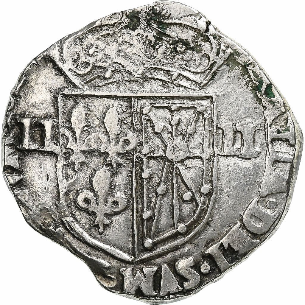 France, Louis XIII, 1/4 Ecu, Uncertain date, Saint-Palais, Silver, VF(30-35)