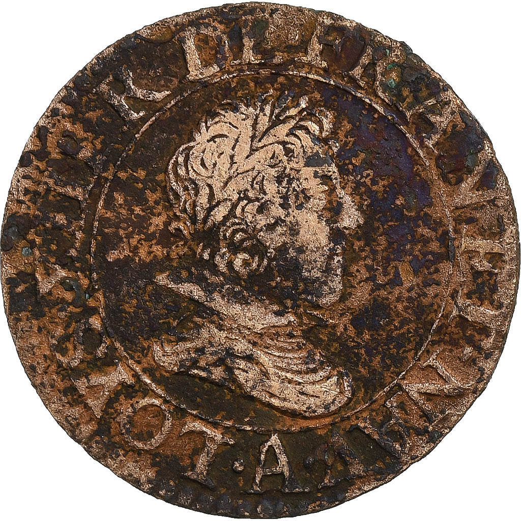 Francia, Louis XIII, Double Tournois, 1626, Paris, Argento, MB+