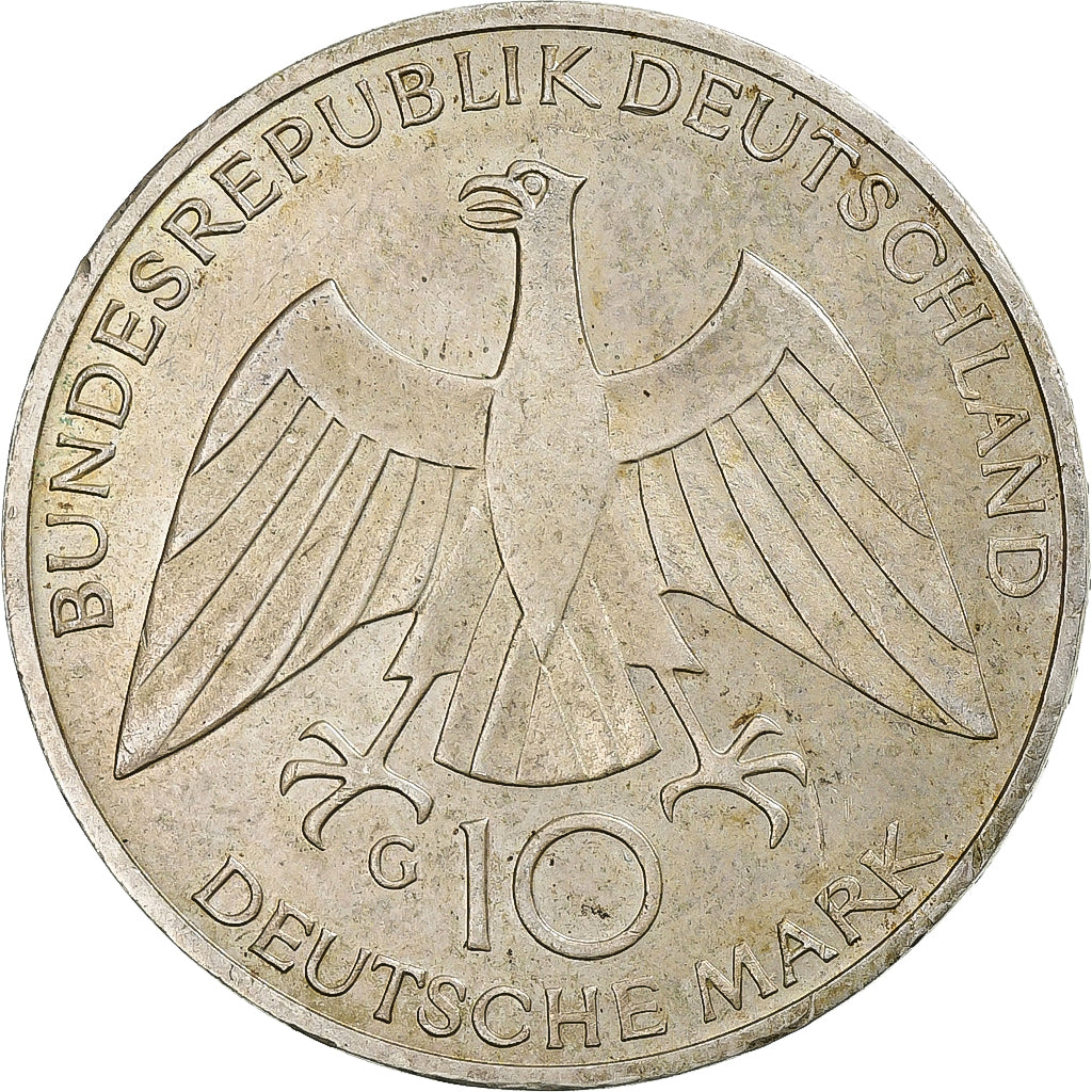 GERMANY - FEDERAL REPUBLIC, 10 Mark, Munich olympics, 1972, Karlsruhe, Silver