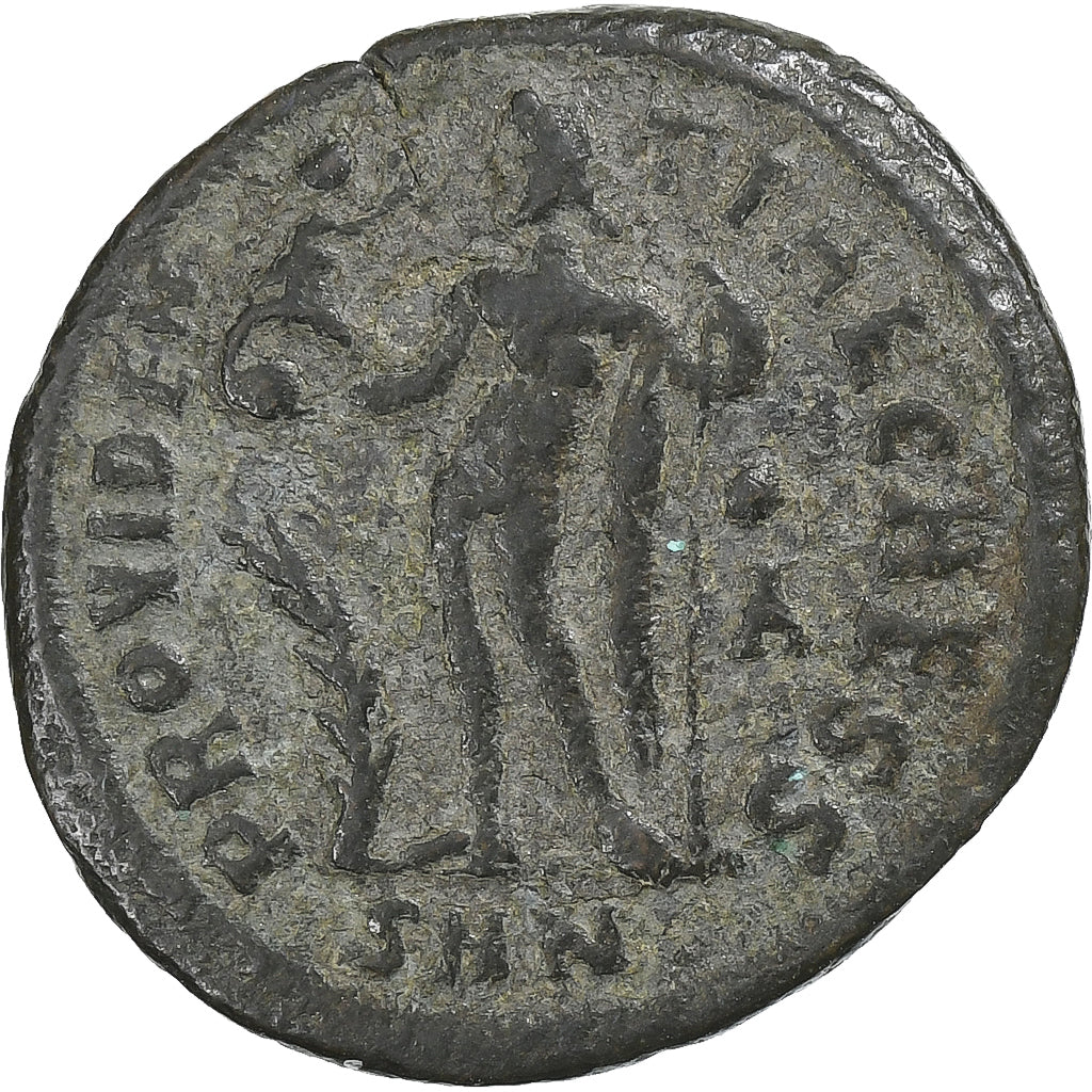 Crispus, Follis, 317-320, Nicomedia, Vellón, BC+, RIC:32