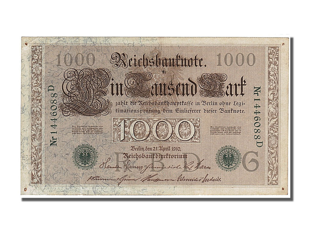 Biljet, Duitsland, 1000 Mark, 1910, 1910-04-21, SUP