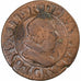 França, Louis XIII, Double Tournois, 1626, Poitiers, Cobre, VF(30-35)