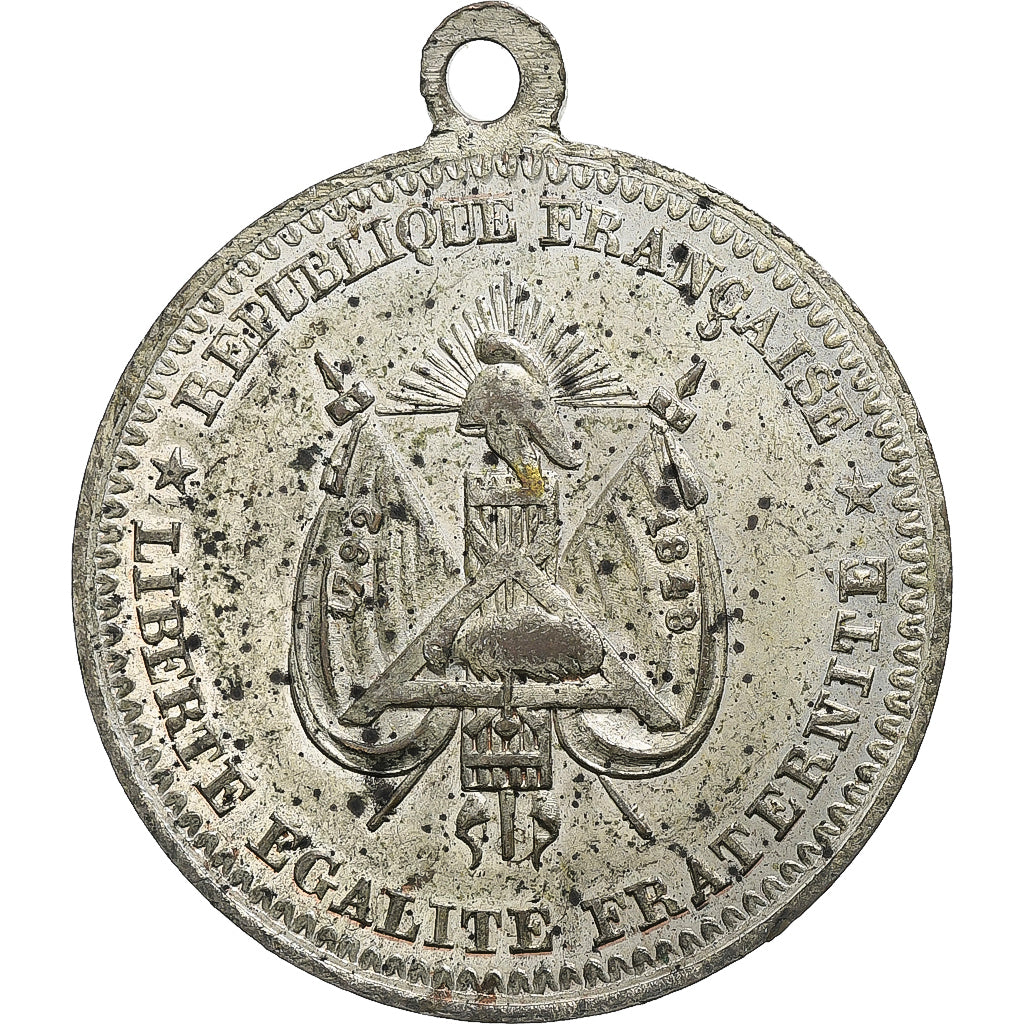Frankreich, Medaille, 55eme anniversaire du siège de Lille, 1848, 1848