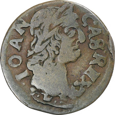 Poland–Lithuania, Johann II Casimir, Schilling, 1664, Ujazdów, Cobre, BC+