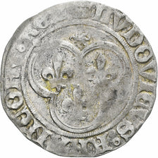 Francja, Louis XI, Blanc au Soleil, 1475-1483, Paris, Bilon, VF(30-35)