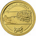 Liberia, 12 Dollars, Sistine Chapel, 2010, Oro, FDC