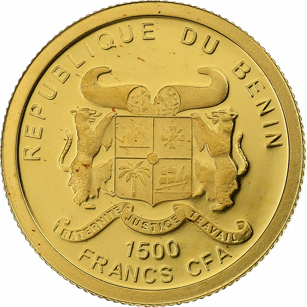 Benin, 1500 Francs CFA, Napoléon I, 2011, PP, Gold, STGL