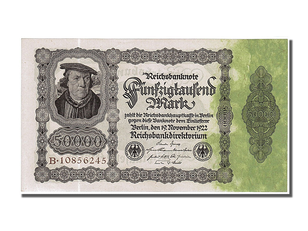 Banknot, Niemcy, 50,000 Mark, 1922, 1922-11-19, UNC(63)