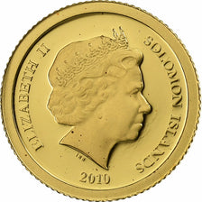 Salomonen, 5 Dollars, World Peace, 2010, PP, Gold, STGL
