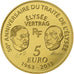 France, 5 Euro, 50 ans du traité de l'Élysée, Proof, 2013, MDP, Gold