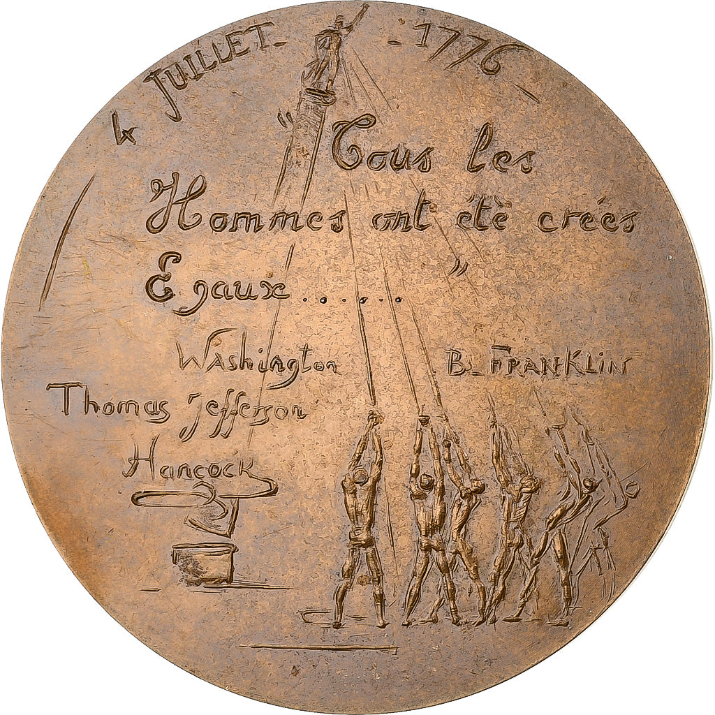 Francja, medal, Bicentenaire de l'Indépendance des Etats-Unis d'Amérique