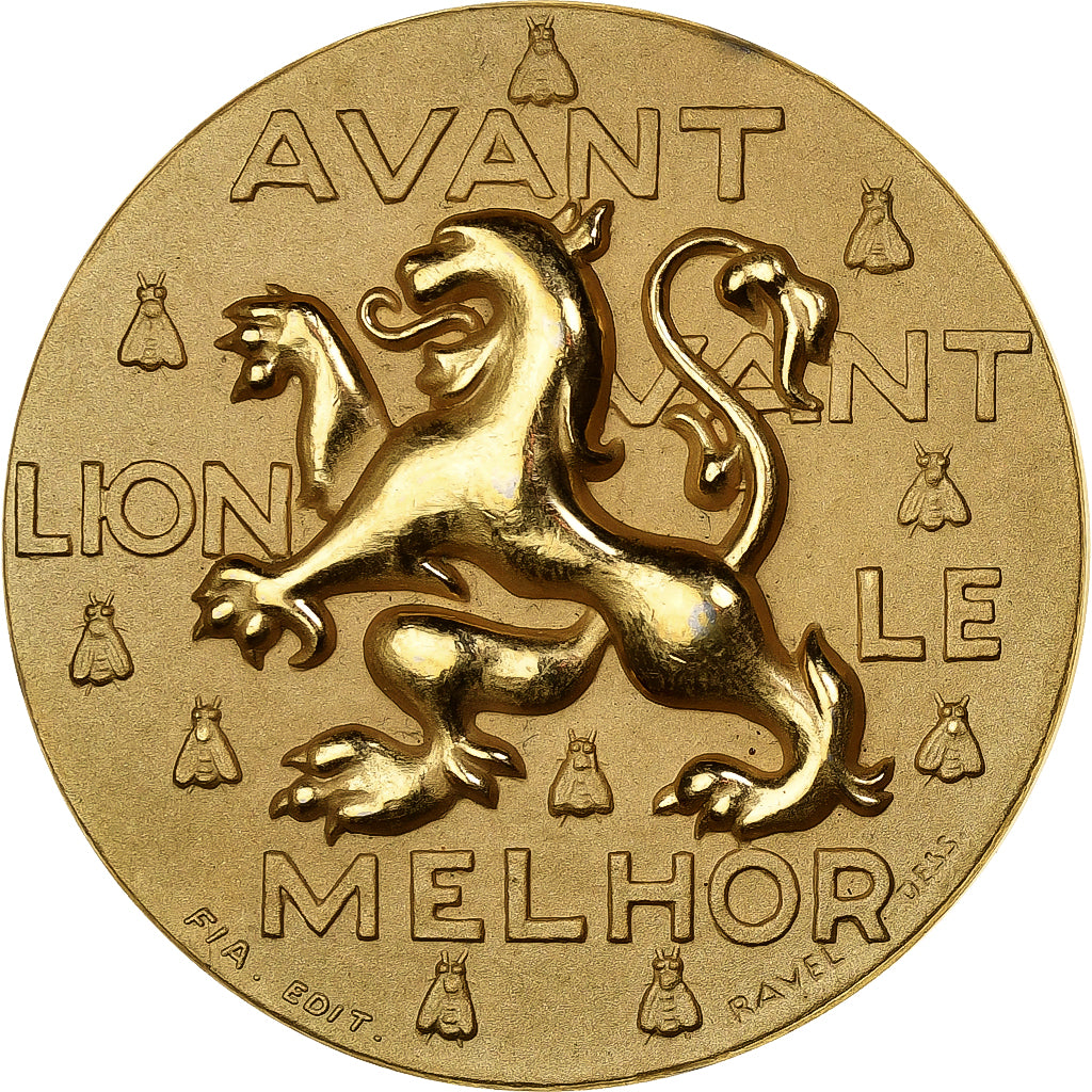 Frankrijk, Medaille, Avant, Avant, Lion le Melhor, n.d., Bronzen, PR+