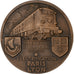 France, Medal, S.N.C.F, Electrification Paris-Lyon, 1950, Bronze, Renard