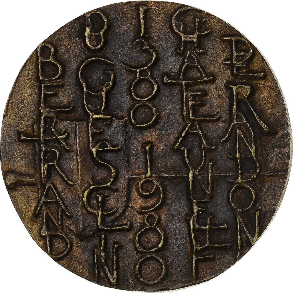 Frankrijk, Medaille, Bertrand du Guesclin, 1380-1980, Châteauneuf-de-Randon